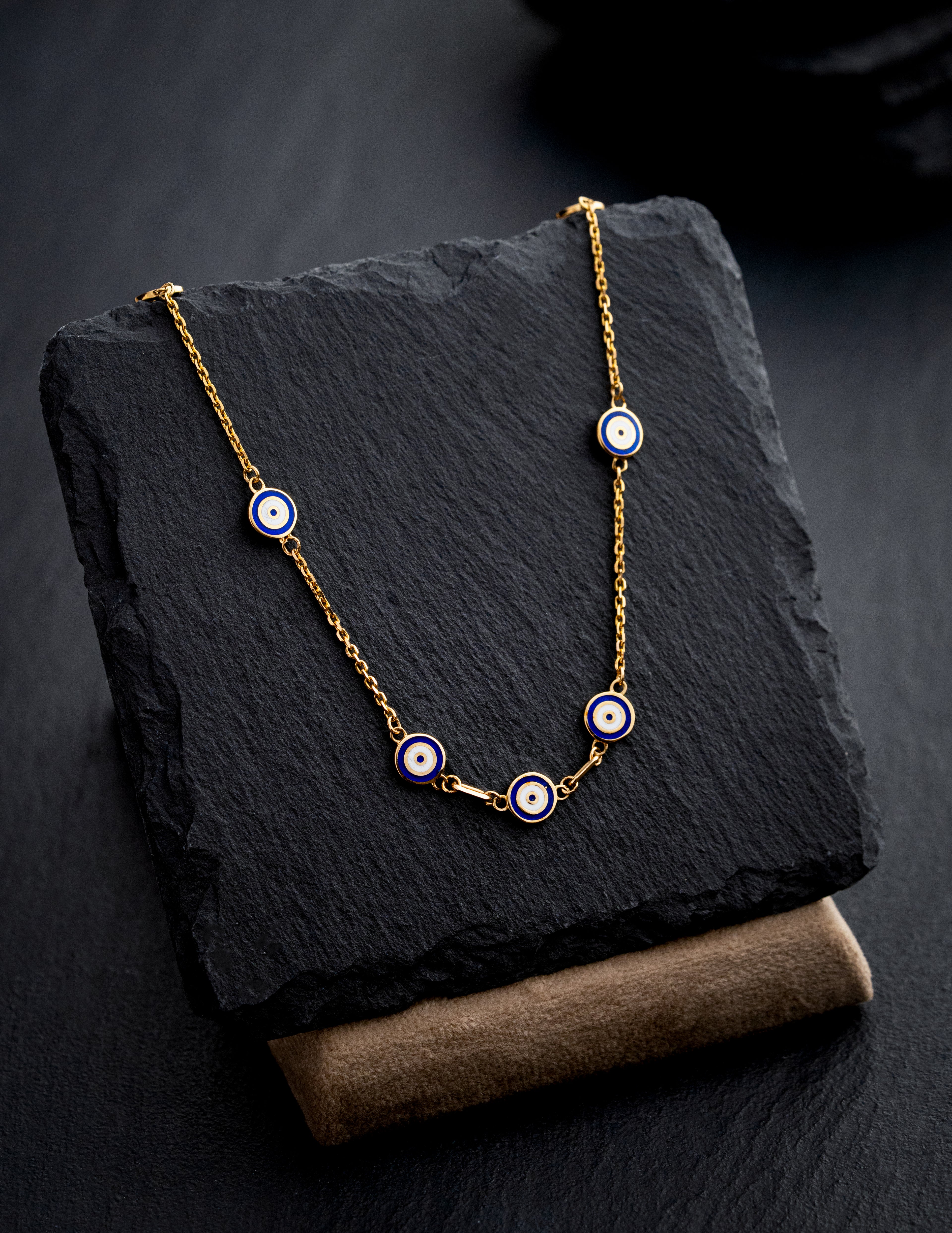 evil eye gold chain 