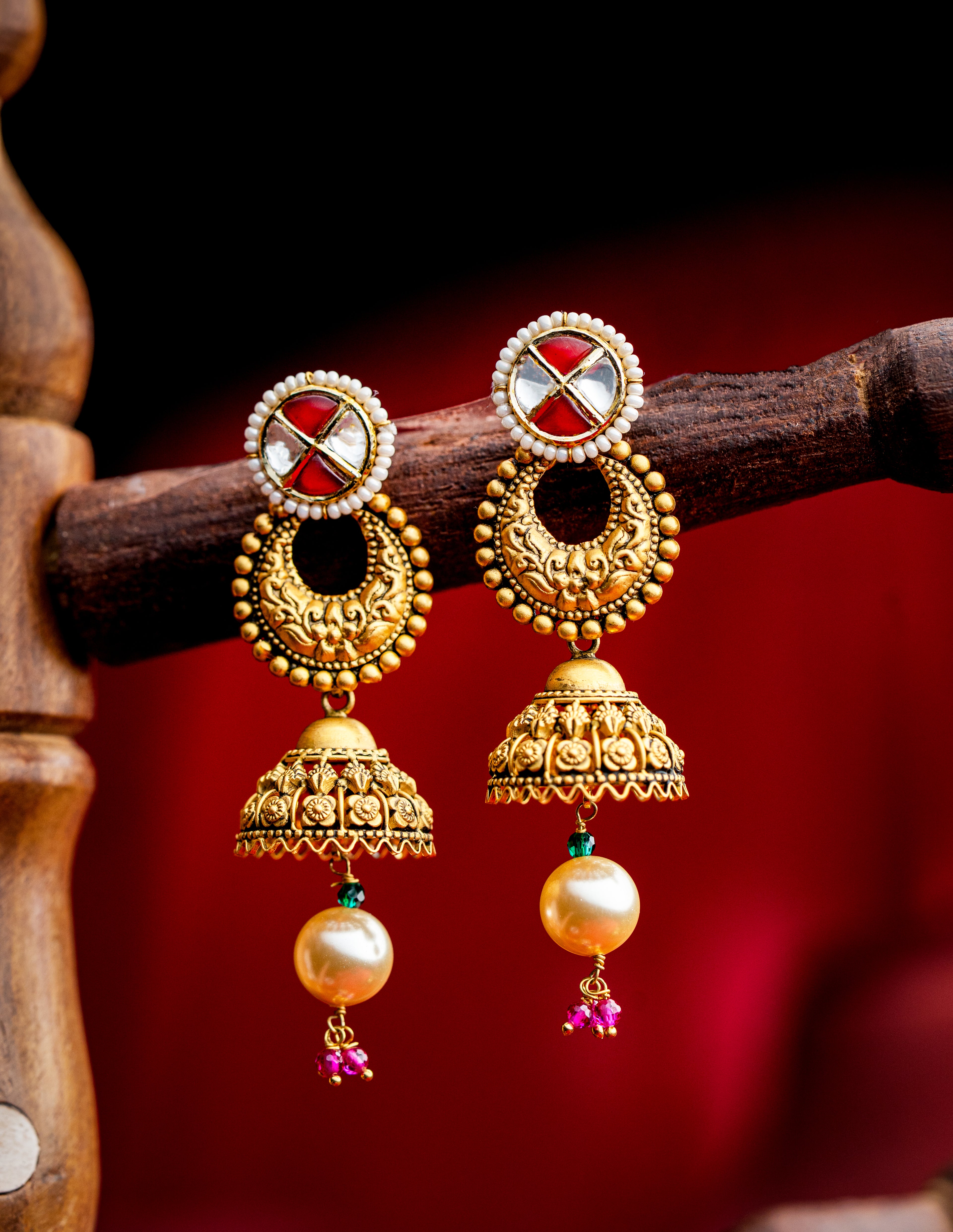 antique gold earrings