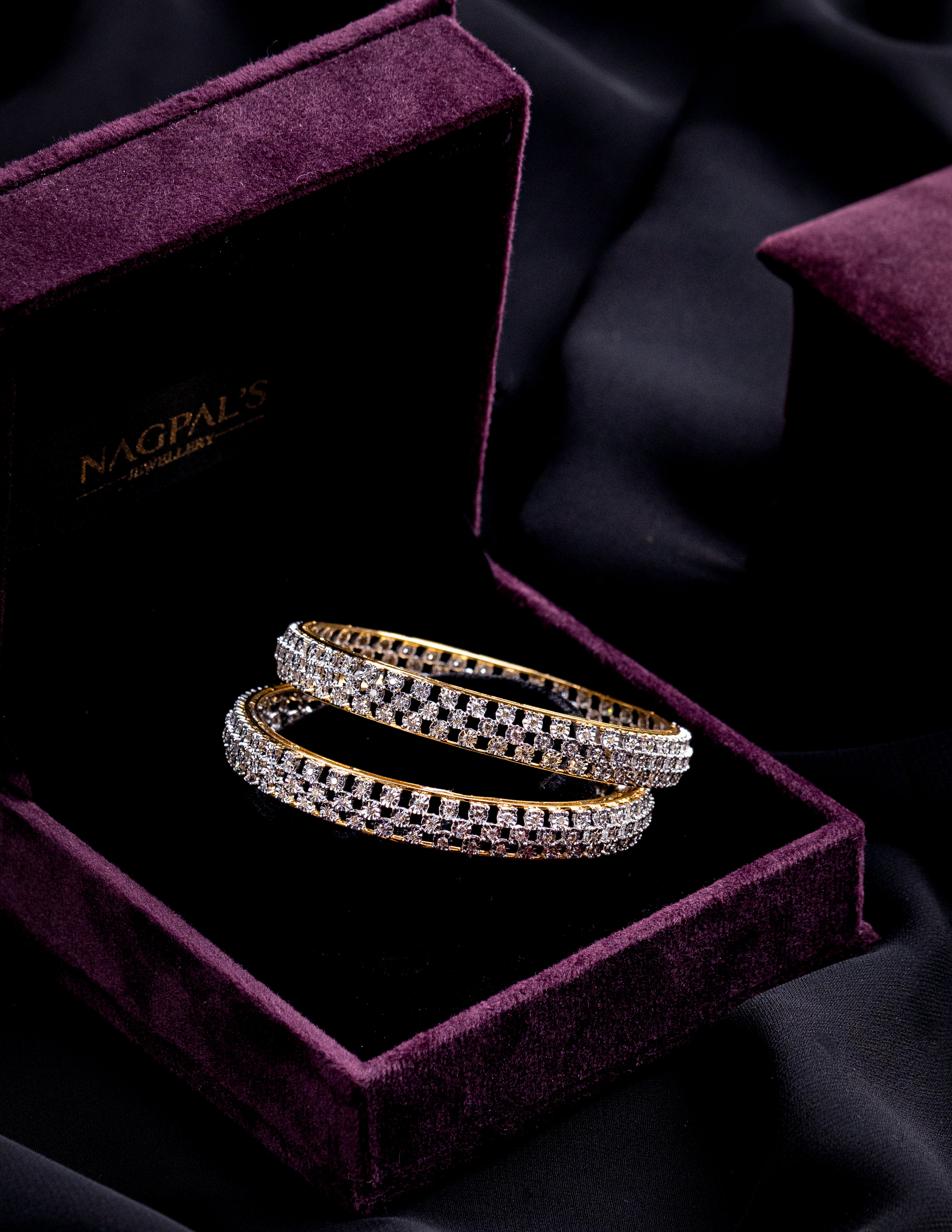 diamond studded bangles