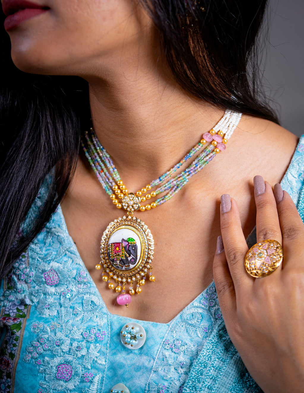 gold necklace
