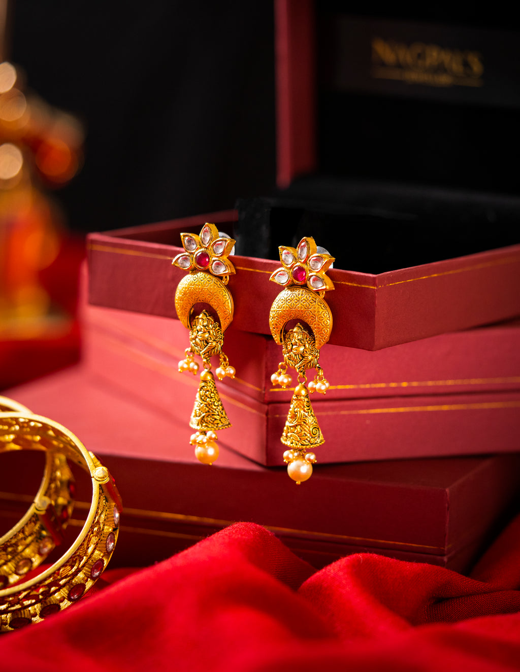 antique gold earrings
