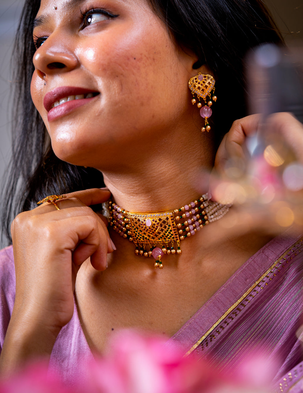 gold necklace