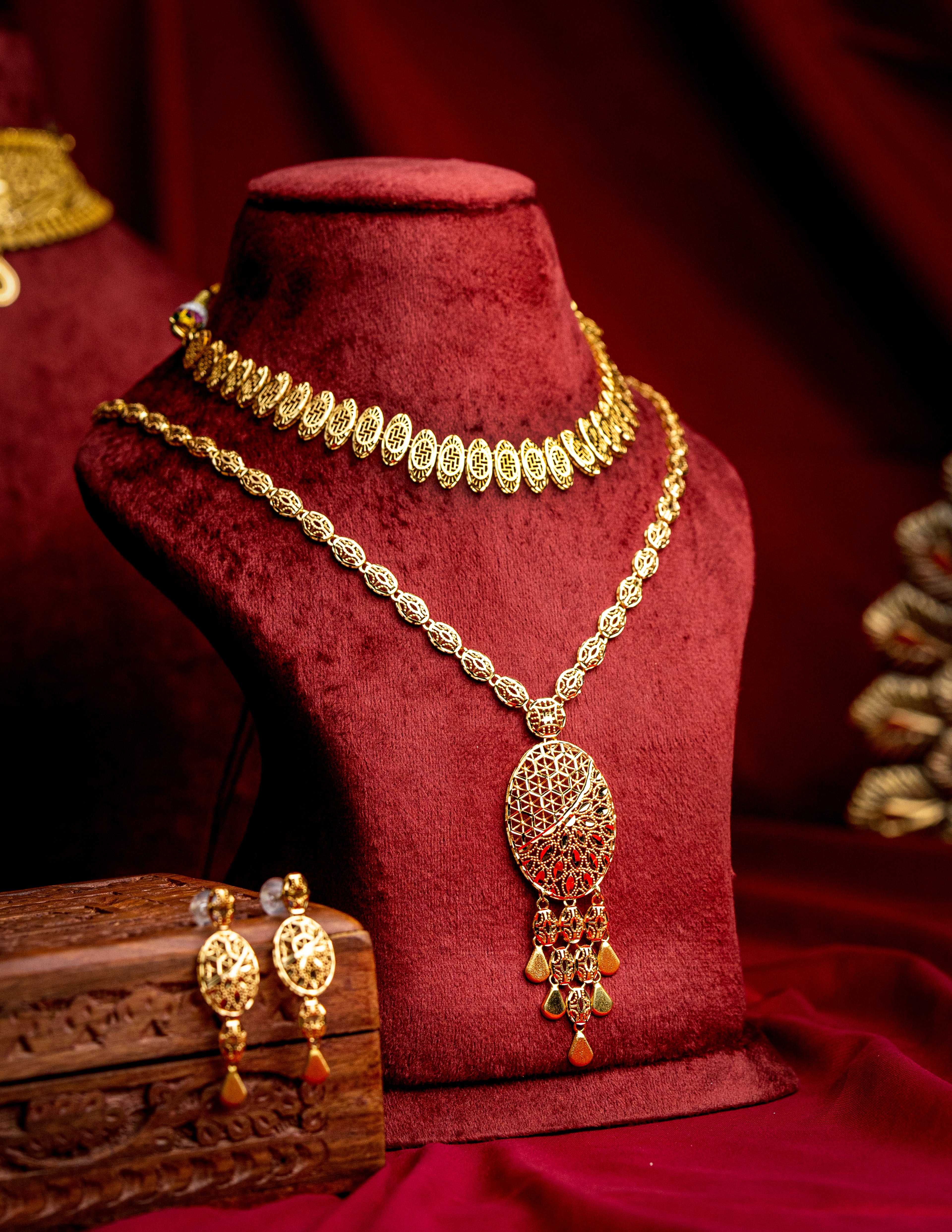 gold necklace set