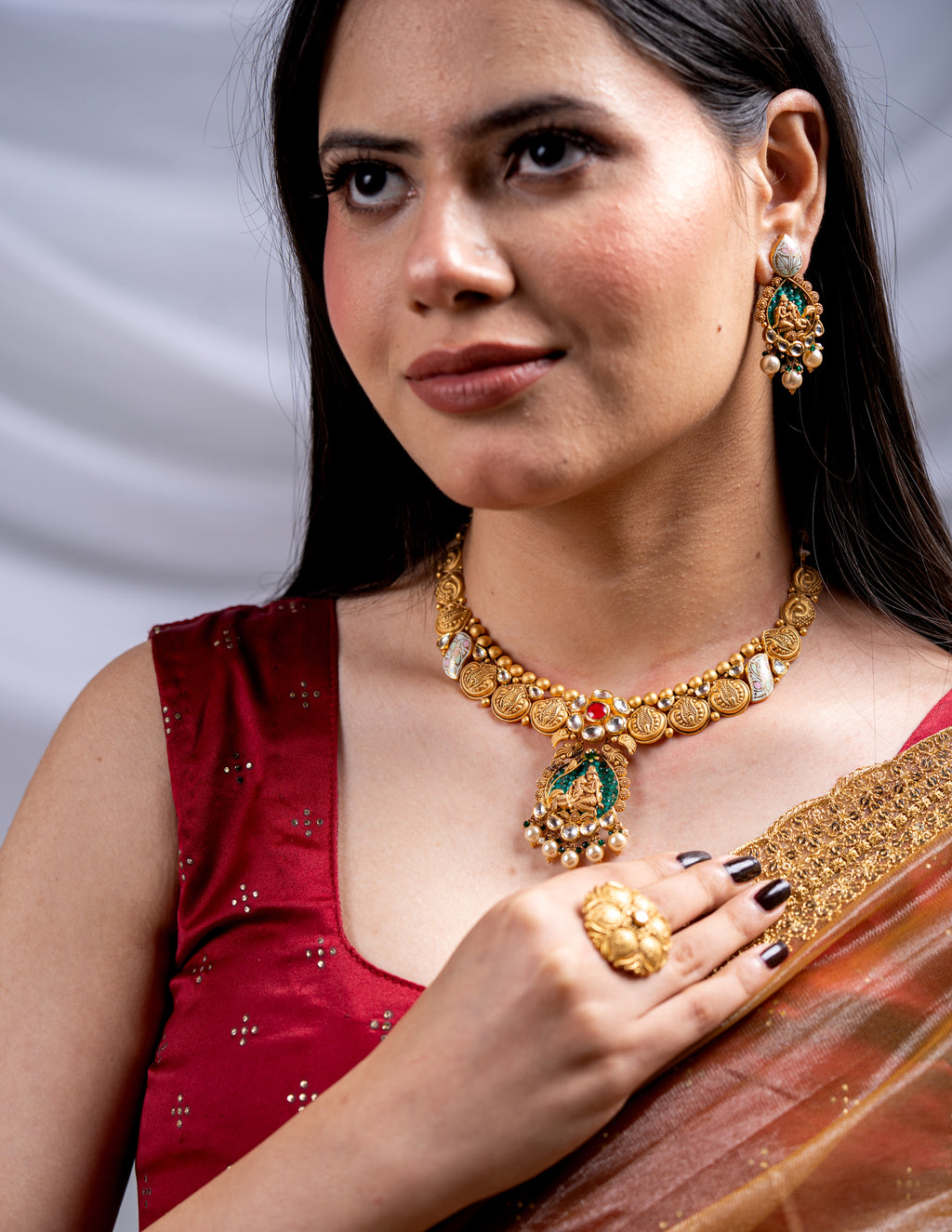 gold necklace set