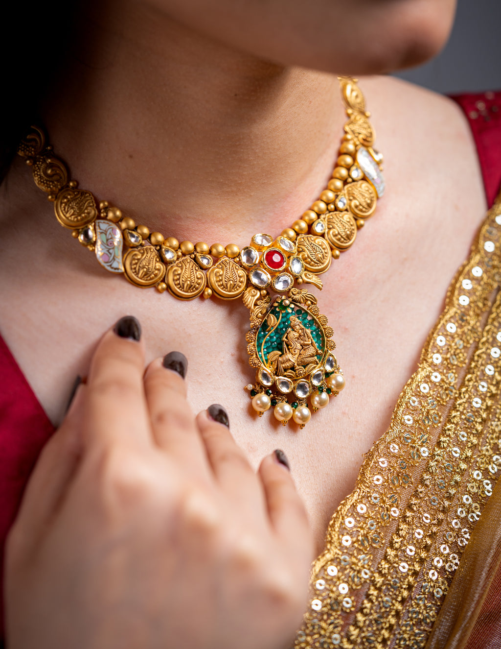 temple gold jewellery