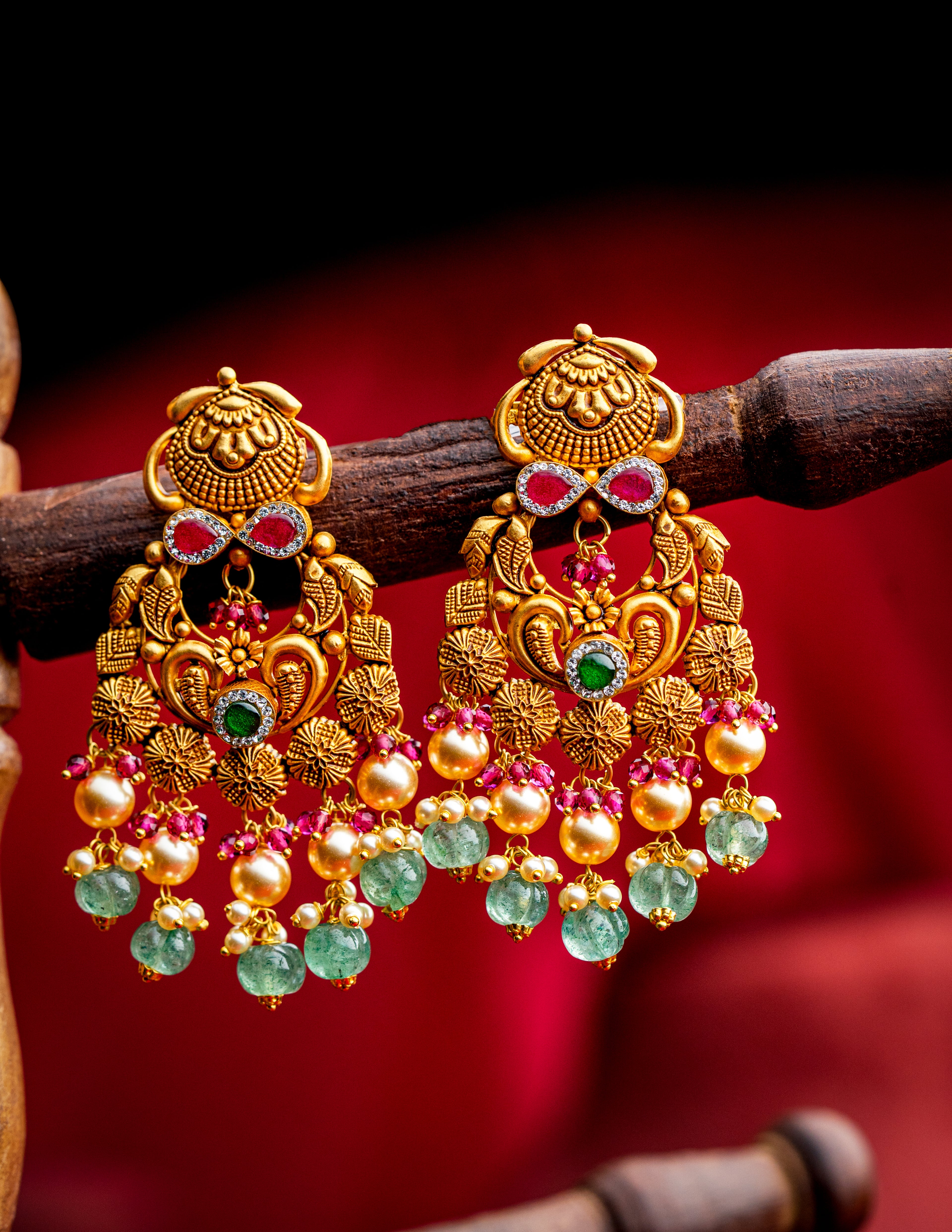 antique gold earrings