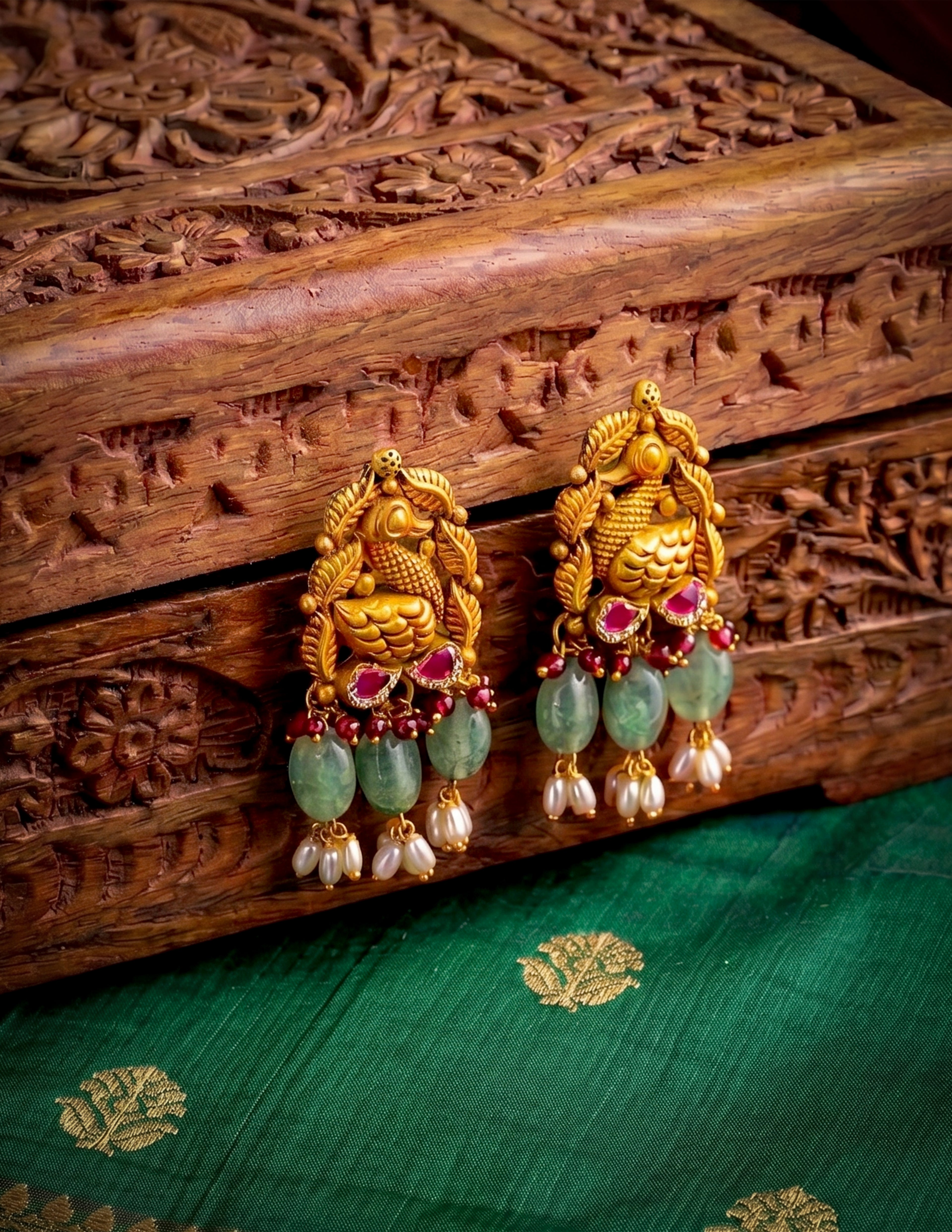 antique gold earrings