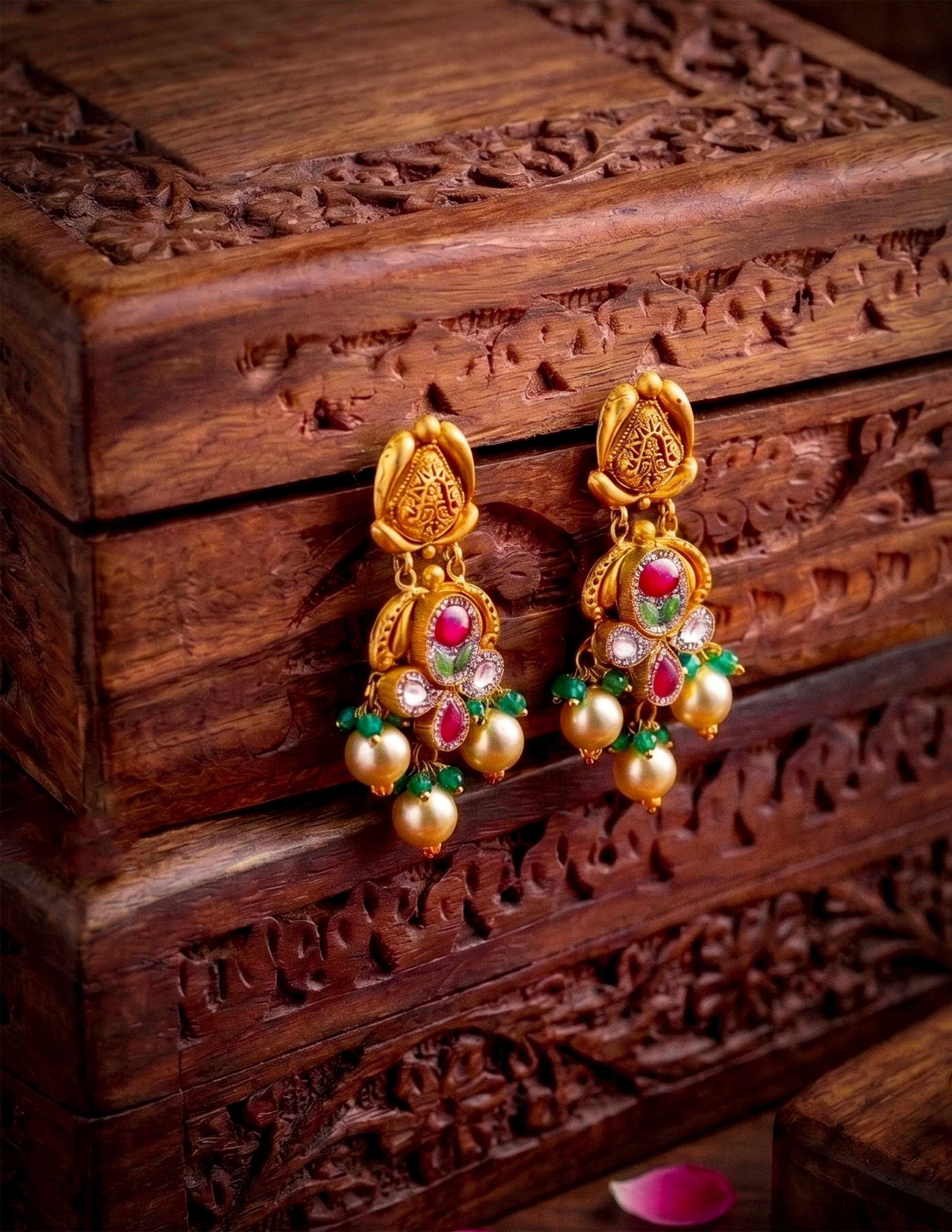 antique gold earrings
