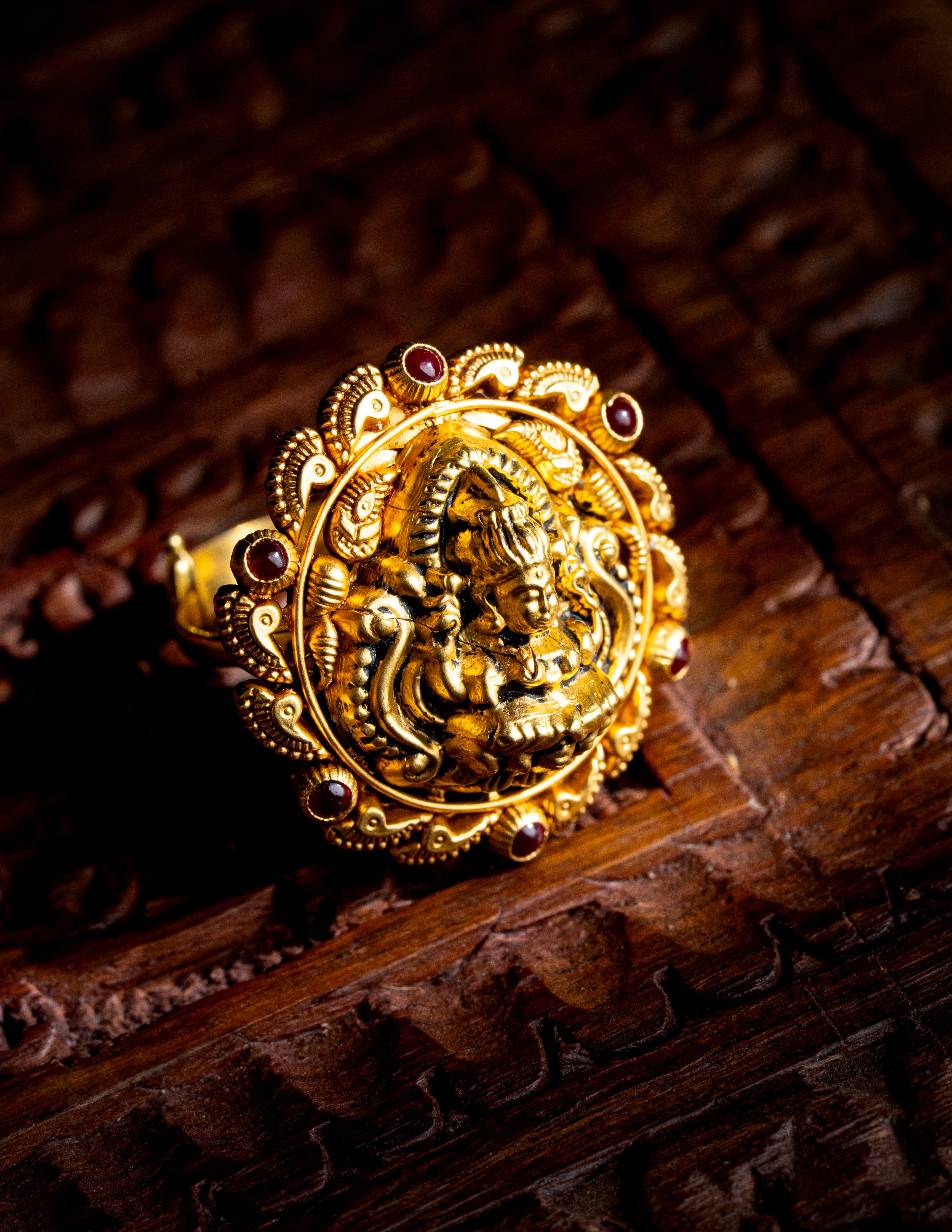 22KT antique gold ring